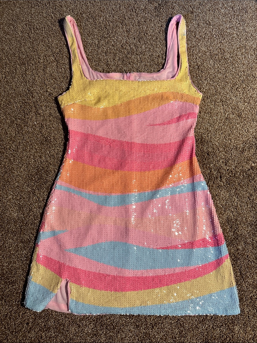 Sunset Sequin Mini Dress - L